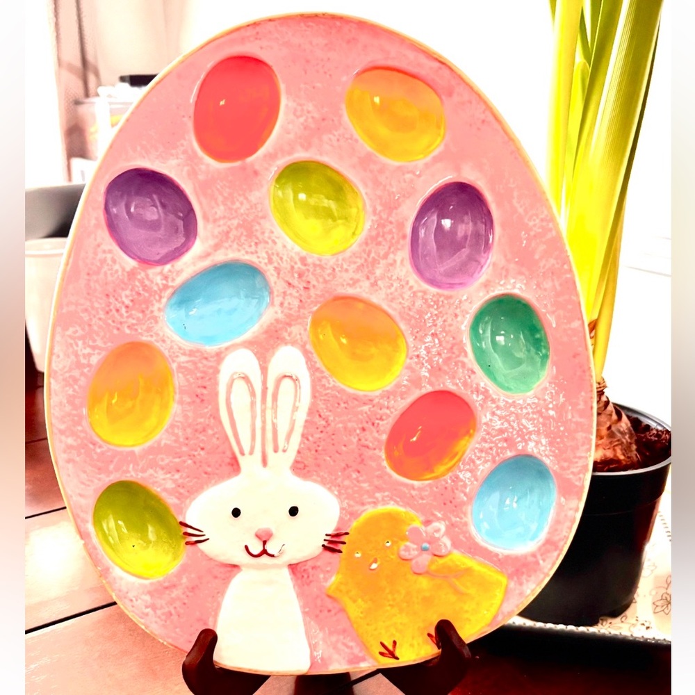 Easter egg & Bunny plate